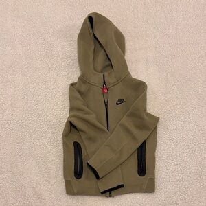 Nike Kids Olive Hoodie with Black Accents